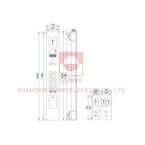 Car Spare Parts Elevator Cop Lop / Lift Spare Parts Elevator COP And LOP