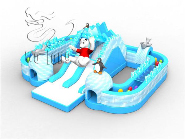 newest commercial PVC igloo inflatable slide