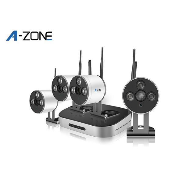4 Camera Wireless Security System With nvr , 1080p Cctv Kit Waterproof IP66