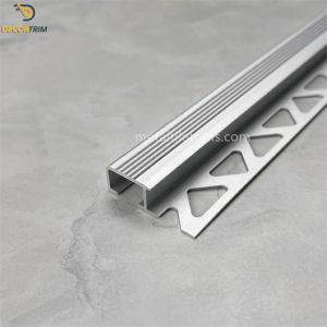 6mm Chrome Matte Black Tile Trim Bullnose Edge Trim Floor Edge Trim 6063 T5
