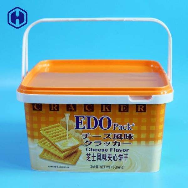 121mm Plastic IML Tubs With Handle Custom Logo