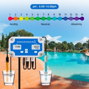 Tuya WiFi Temp ORP Ppm Digital PH Meter 19990ppm With Data Logger Controller