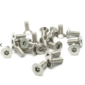 Coarse Fine Pitch Flat Head Anti Theft Screw SS304 DIN M2 To M10 2# To 3/8 Inch