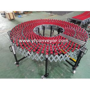 Expandable Flexible Gravity Wheel Conveyor Machine