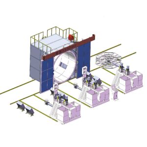 Multi-Arm Shuttle Rotomolding Machine For Water Tank Manufacturing