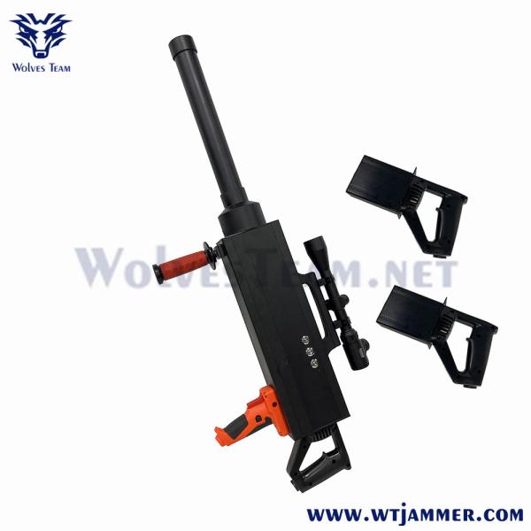 Quality GPS WIFI5.8G Drone Signal Jammer 5000 Meters Military Security Backpack for sale