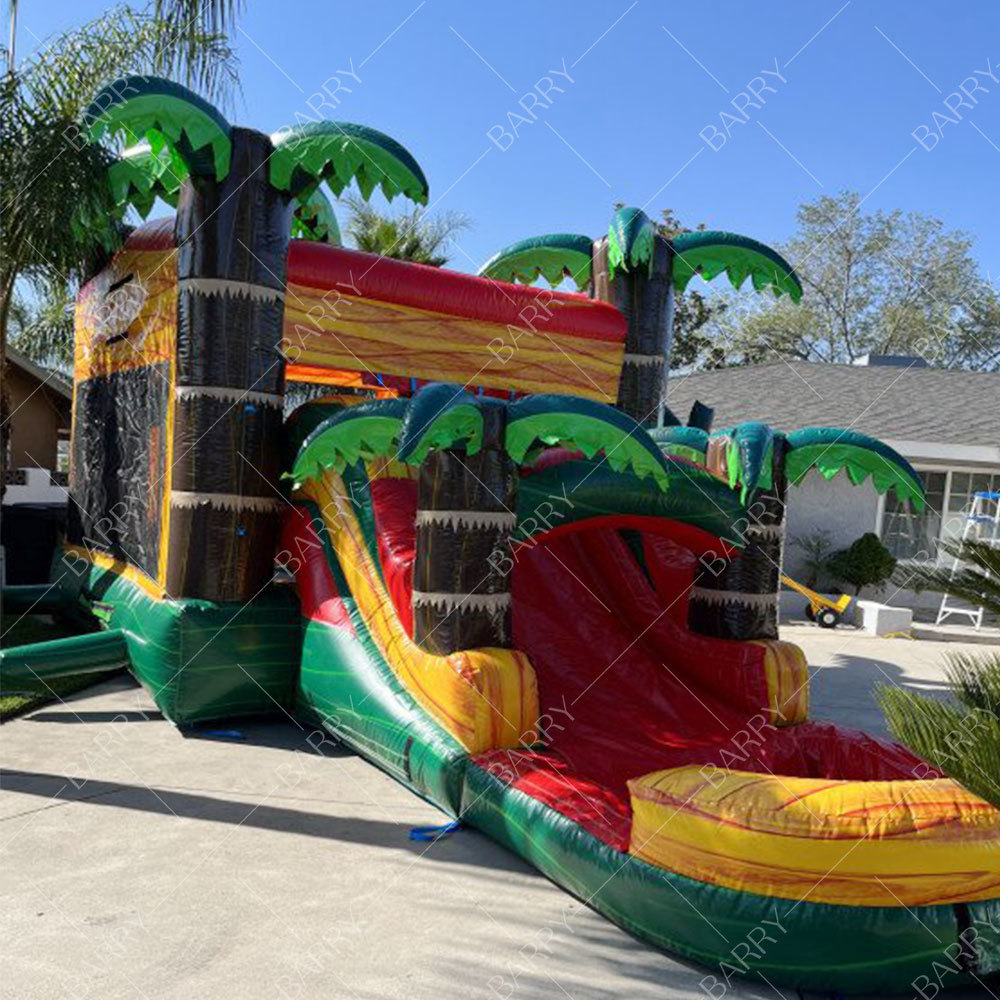 Backyard Bouncy Castle Dinosaur Bounce House Water Slide Pool Inflatable