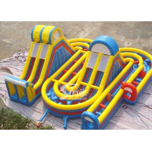 Outdoor commercial kids giant obstacle course inflatable playground for fun