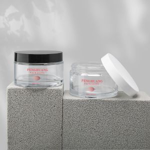 Luxury Cosmetic Cream Glass Jars With Matte Pink Cap 200g Lip Body Exfoliating
