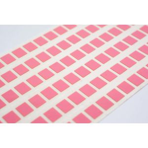 1mil Pink Matte High Temperature Resistant Polyimide Label 6mmx5mm