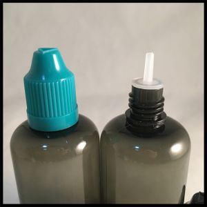 PET Dark Dropper Bottles 50ml , Black Transparent Squeezable Dropper Bottles
