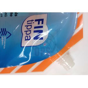 4L Detergent Biodegradable Stand Up Pouches Big Size With Spout And Handle