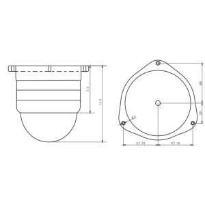Security IR Vandal-proof camera,Zoom camera ES-Dome-M320