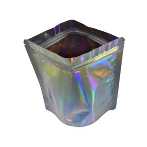VMPET Holographic Stand Up Pouch Biodegradable Aluminum Foil Pouches