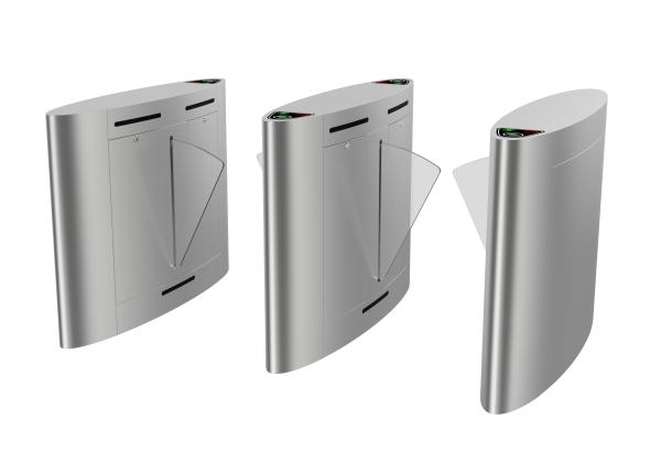Quality QR Code Reader Auto Access Control Turnstile Gate Flap Barrier for sale