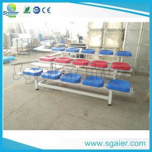 5 Rows Lightweight Stadium Seats , Soccer Collapsible Foldable Bleacher Seats