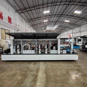 Wholesale 12kW Power Woodworking Machine Edge Banding And Trimming With Auto Gluing And Cleaning from china suppliers