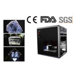 Portable Computerized Crystal 3D Laser Engraving Machine 3W Laser Power