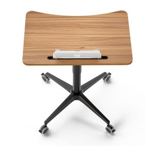 Modern Children's Brown Desk Pneumatic Height Adjustable Wooden Study Table for