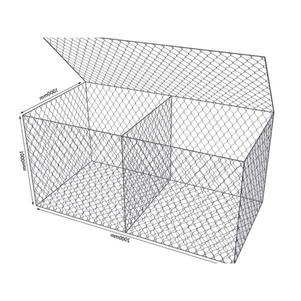 Hexagonal 2.8mm Welded Gabion Baskets For Retaining Wall