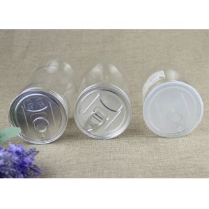 China 50ml Food Grade Clear Plastic Cylinder Tubes , Transparent PET Nut Cans on sale