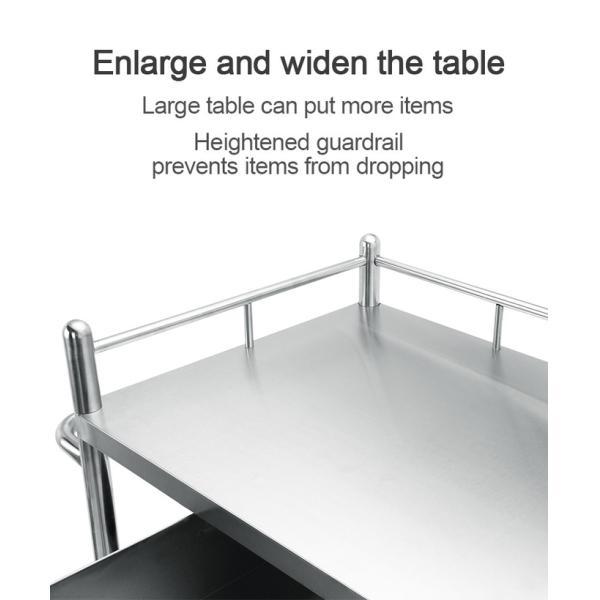 3 Layer Hospital Stainless Steel Medical Instrument Trolley