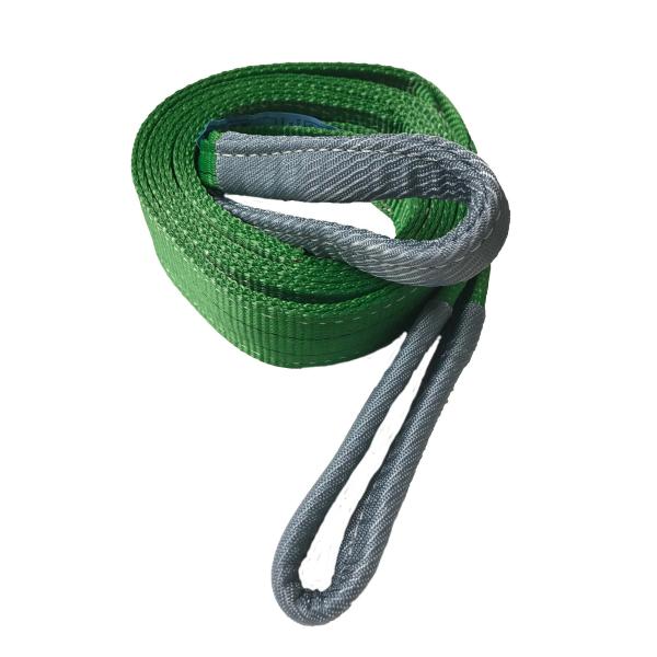 Quality Adjustable Polyester Webbing Sling Single Layer Polyester Lifting Belt for sale