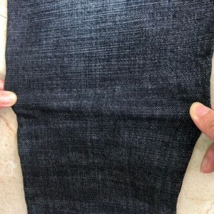 12.6oz 99% Cotton 1% Spandex Twill Slub Stretch Crosshatch Denim Fabric For