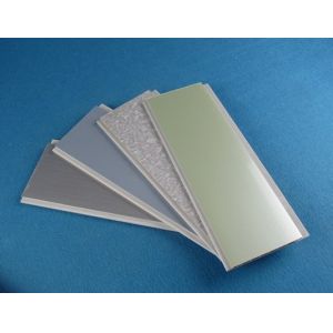 China 100mm x 8mm PVC Wall Panels Decorate Commercial Kitchen Wall Intertek on sale