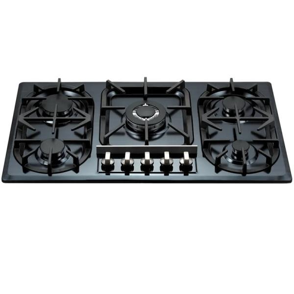 Stainless Steel Panel 5 Burner Built In Hob Multifunction