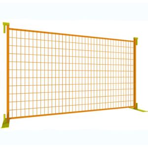 Construction 2mm Chain Link Temporary Fence Gated Custom Size Shape Black