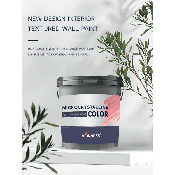 Micro Crystal Interior Wall Paint Odorless Formula for Professional Paint Manufacture