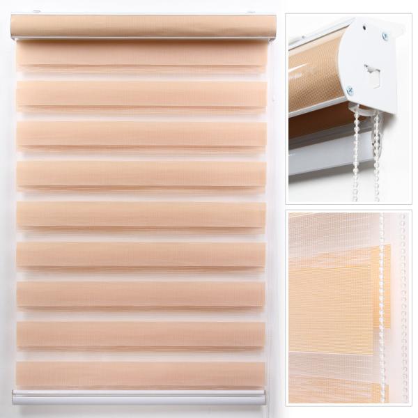 Quality polyester zebra roller blinds for windows with aluminum headrail,toprail and bottomrail for sale