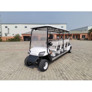 White High End 8 Seater Lithium Battery Off-Road Electric Golf Cart Supports