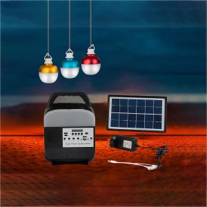 Solar Rechargeable Led Bulb Emergency Lamp Solar Power Panel With Bulb Solar
