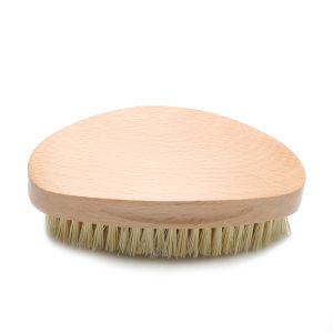 Abeis 360 Wave Bruhs Organic Sisal Natural Boar Bristle With Curved Wooden
