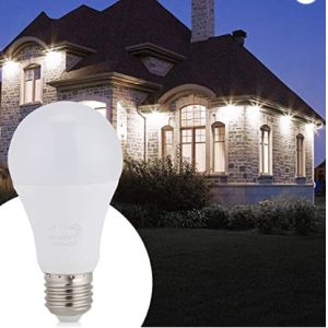 Light Bulb with Sensor Twilight to Twilight Light Bulb, 7 W Smart Sensor LED