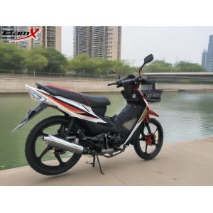 110cc Red/Black CUB Motorcycle 4.4L Fuel Tank Capacity 4.7/8000kw/r/min Max