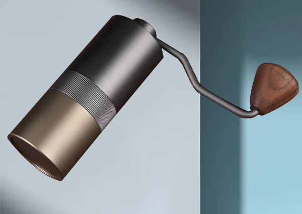 Foldable Handle Manual Coffee Grinder Adjustable Double Bearing