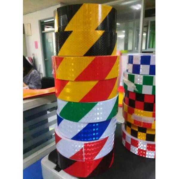 Honeycomb PVC Reflective Material Adhesive Temporary Safety Warning Reflect Sticker