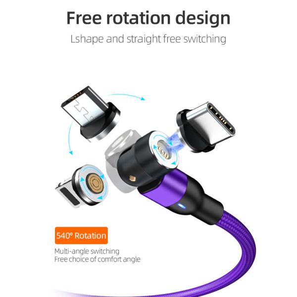 2M Fast Charging Magnetic USB C Cable