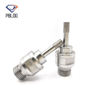 Customization glass hole saw Threaded Solid Sintered Diamond drill Bits