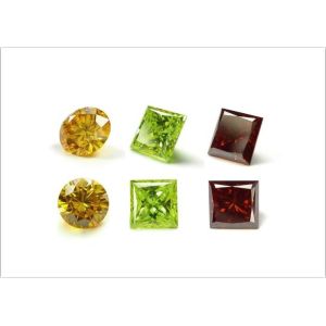 Multi Colored Lab Grown Synthetic Diamonds For Crown Decoration Normal Weight