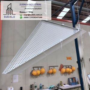 Wholesale SUDALU Triangle Shape Aluminum Perforated Panel for Facade Cladding from china suppliers