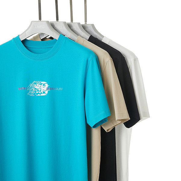 Knitted 100 Cotton Men's Gym Oversized T-Shirt Custom Logo Style for Summer and