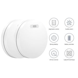 10 Year Battery 85 Decibel Wireless Tuya Wifi Fire Smoke Alarm Detector Smart
