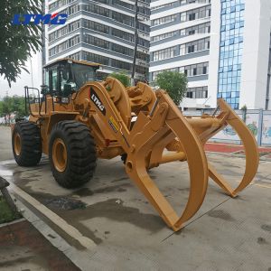 12 Ton Grapple Large Front End Loader With Air Conditioner 199kw Rated Engine