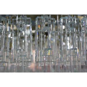 Modern Marignan Tiered Rectangular Chandelier 152cm Flawless Brass Finish