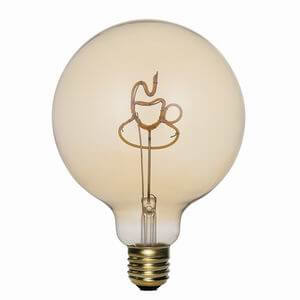 G125 EMC E27 4W 2300K Spiral Globe LED Filament Bulb