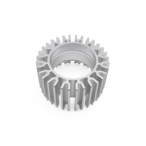 Round Aluminum Profile Heat Sink With Anodizing Clear Surface Treatment